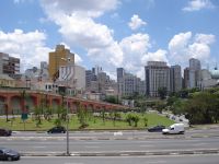 Vista dos Arcos; aces do elev Costa & Silva p/ av 23 de maio SP